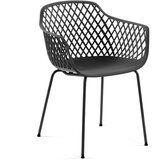Kave Home Temno siv kovinski vrtni stol Quinn – | Shoptok.si