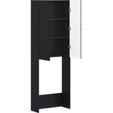  Kabinetska WC BREDA Crna 66 x 25,5 x 190 cm Konstruirano drvo | shoptok.hr
