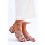S. BARSKI S.Barski Mesh Heeled Slippers | ePonuda.com