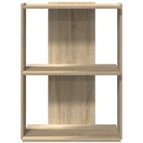  Regal za knjige s 3 razine boja hrasta 60x30x80 cm drveni | shoptok.hr
