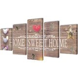 vidaXL Set platen s printom Home Sweet Home 200 x 100 cm