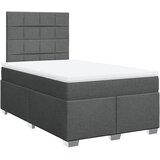  Krevet s oprugama i madracem tamnosivi 120 x 200 cm od tkanine | shoptok.hr