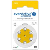  Baterije Za Slušne Aparate Everactive - Ultrasonic, Tip 10, 6 Kos Cene