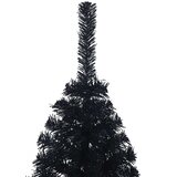  Umjetno predsvijetljeno božićno drvce Crna 150 cm PVC | shoptok.hr