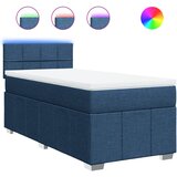 vidaXL Krevet s oprugama i madracem plavi 80x200 cm od tkanine | shoptok.hr