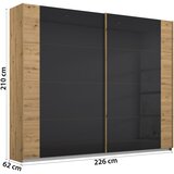 Rauch Möbel omara z drsnimi vrati, antracit, hrast artisan | Shoptok.si