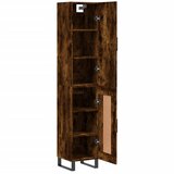  Visoka komoda dimljeni hrast 34,5x34x180cm konstruiranog drva | shoptok.hr