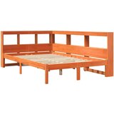  Krevet s regalom za knjige bez madraca 135 x 190 cm od borovine | shoptok.hr