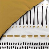 Douceur d intérieur Senf žuta/bijela pamučna posteljina za bračni krevet/za produženi krevet 240x220 cm Chicago – | shoptok.hr