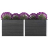 vidaXL Visoka greda 250x100x91 cm WPC siva Cene