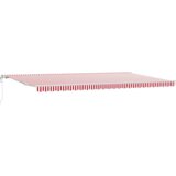 vidaXL automatska uvlačiva tenda crveno-bijela pruga 600x300 cm | shoptok.hr