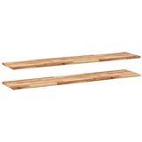  Plutajuće police 2 kom 120x30x2 cm Masivno drvo akacije s uljnim premazom | shoptok.hr