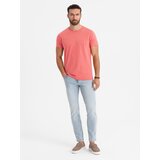 Ombre BASIC men's classic cotton T-shirt - coral | shoptok.hr