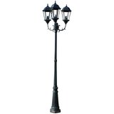  Stupna svjetiljka 3-lanterne 230 cm tamno zelena/crna | shoptok.hr