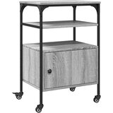  Stojalo za tiskalnik 3-nadstropno siva sonoma 50x40x76 cm les, (22137223) | Shoptok.si