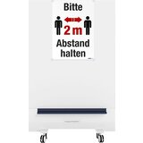 magnetoplan pomična brezkončna stena, obojestransko bel emajl, vxšxg 1910 x 1000 x 340 mm | Shoptok.si
