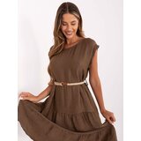 Italy Moda Dress-MI-SK-699921.02-brown | Shoptok.si