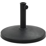 vidaXL Podstavek za senčnik okrogel poliestrska smola 10 kg črn, (20692521) Cene