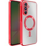 AVIZAR Ovitek za Galaxy A56, združljiv z MagSafe, s kromiranim robom, Rdeča, (5000190441) | Shoptok.si