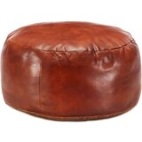 vidaXL tabure rumenorjav 60x30 cm pravo kozje usnje | Shoptok.si