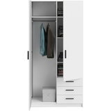 MID.YOU omara za oblačila, bela | Shoptok.si