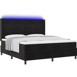 vidaXL Box spring krevet s madracem Crna 180 x 200 cm Baršun | shoptok.hr