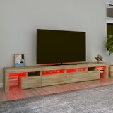 TV ormarić s LED svjetlima boja hrasta sonome 260x36,5x40 cm | Eponuda.ba