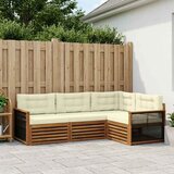  Set vanjskih sofa 4 kom. Prirodna i krem | shoptok.hr