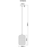 Globo VISEČA SVETILKA JEFREY 20/120 cm E27 | Shoptok.si