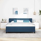 Box Spring postelja z vzmetnico modra 180x200 cm tkanina, (22051686) | Shoptok.si