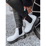 DStreet Botki damskie STEPBACK z wysoką podeszwą białe | Shoptok.si