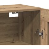  Ormarčići montirani na zid 2 pcs Artisan hrast i crna | shoptok.hr