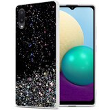 Cadorabo Ohišje, združljivo z Samsung Galaxy A02 / M02 in črna z bleščicami - Zaščitni ovitek iz prožnega silikona TPU s svetlečimi bleščicami, (20860036) | Shoptok.si