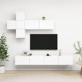  7-dijelni set TV ormarića bijeli od konstruiranog drva | shoptok.hr