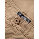 Ombre Classic men's chino shorts with rolled up leg - beige | Shoptok.si