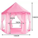 Kruzzel dječji šator dvorac ružičasti 135 x 135 x 140 cm | shoptok.hr