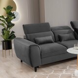 ELTAP Temno siva žametna raztegljiva/s prostorom za shranjevanje kotna sedežna garnitura (desni kot/z ležalnikom) Foble – | Shoptok.si