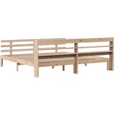  Posteljni okvir z vzglavjem 180x200 cm borovina, (21305659) | Shoptok.si