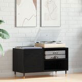 vidaXL Omara za zapise Črna Oreh 84,5x38x48 cm Inženirski les, (22046346) | Shoptok.si