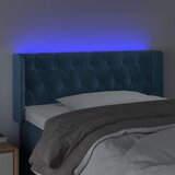  Posteljno vzglavje temno modro 93x16x78/88 cm žamet, (20954127) | Shoptok.si
