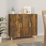  Komoda boja dimljenog hrasta 90 x 34 x 80 cm konstruirano drvo Cijene