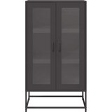 vidaXL Visoka deska črna 68x39x123 cm Jeklo | Shoptok.si
