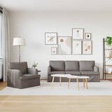  Set sofe 2 pcs Sivo-smeđa 201 x 80 x 85 cm tkanina | shoptok.hr