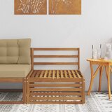  Srednja sofa za van Čvrsto drvo akacije Prirodna Smeđa 79 x 83 x 73 cm | shoptok.hr