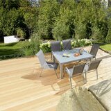 Ambia Garden VRTNA MIZA kovina, steklo siva, srebrne barve | Shoptok.si