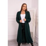 Kesi Sweater with bubbles on the sleeve dark green | ePonuda.com