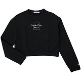 Calvin Klein Jeans Puloverji METALLIC BOX LOGO SWEATSHIRT Črna Cene
