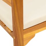  Klupa s ružama s jastukom Krem bijela 114 x 46 x 82,5 cm | shoptok.hr