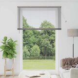 vidaXL Okenska roleta z zavesami Drugo Srebrna 80 x 130 cm Aluminij | Shoptok.si