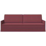 SOFA za 3 osobe Vinska crvena 220 x 81 x 82 cm Tkanina Slike